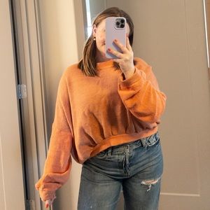 Free People Beach Terry Cloth Pullover Crew XS